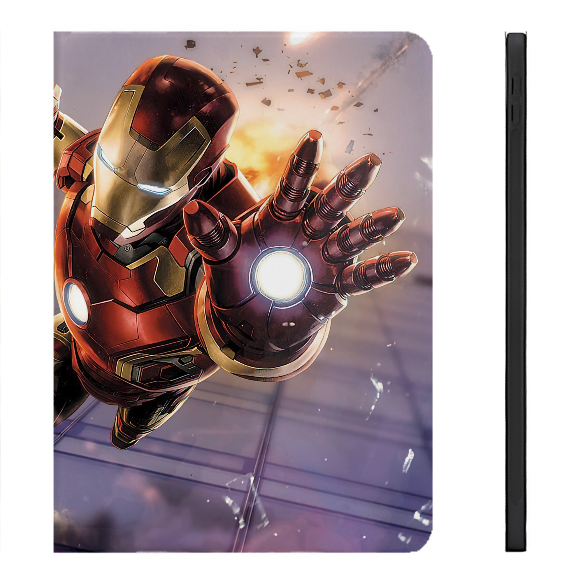 （画像用） アベンジャーズ The Avengers IPadケース ペンホルダー付き ブックスタイルデザイン